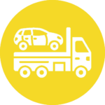 Tralo gabenančio automobilį ikona